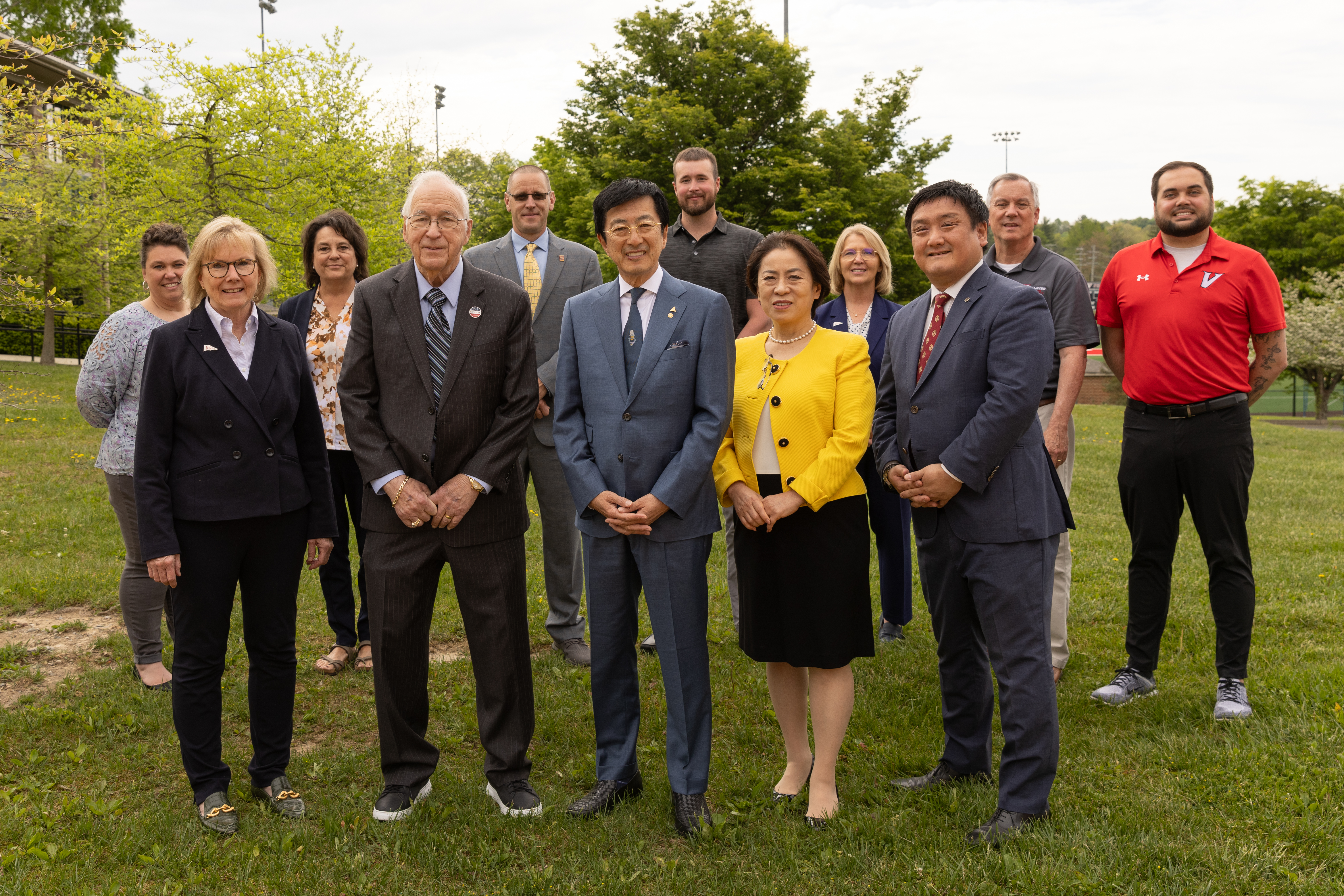 Smiling group of donors and UVA Wise staff