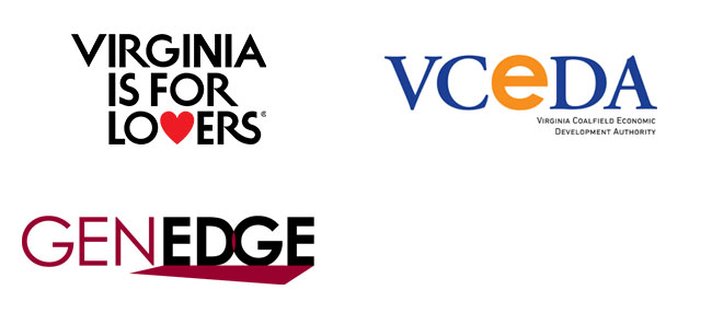 VTC logo (Virginia is for Lovers), Virginia Coalfield Economic Development Authority (VCEDA), GENEDGE