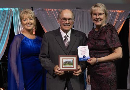 Valerie Lawson, Bruce Wasem, Chancellor Donna Henry