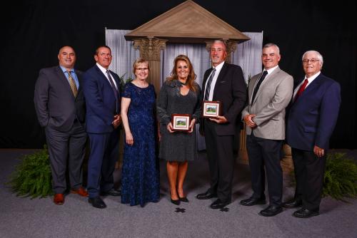 Nick England Memorial Scholarship Foundation Board members with Chancellor Henry