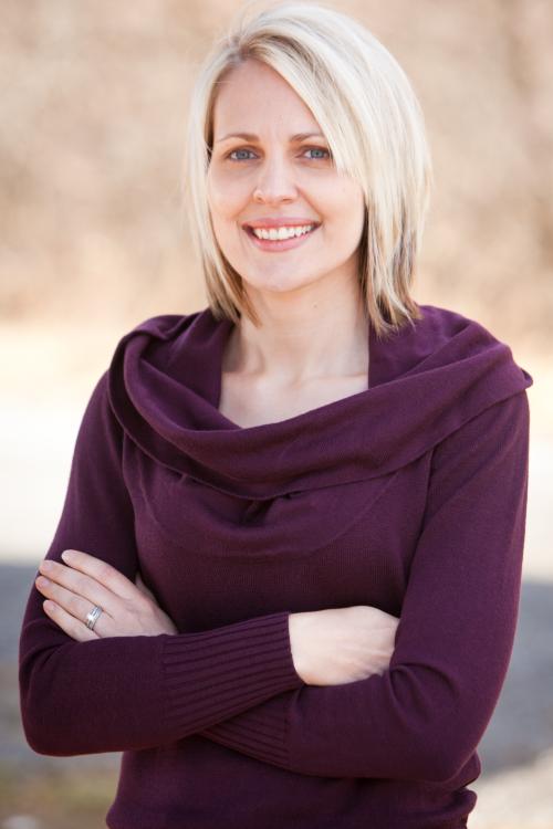 Woman posing for headshot