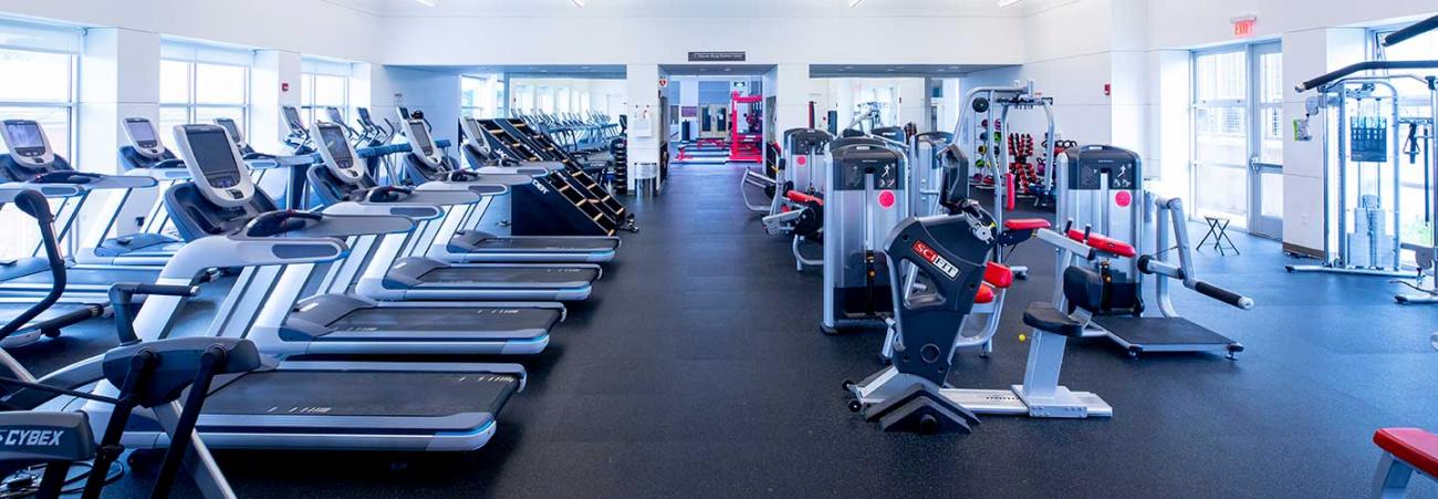 Equipment in wellness center